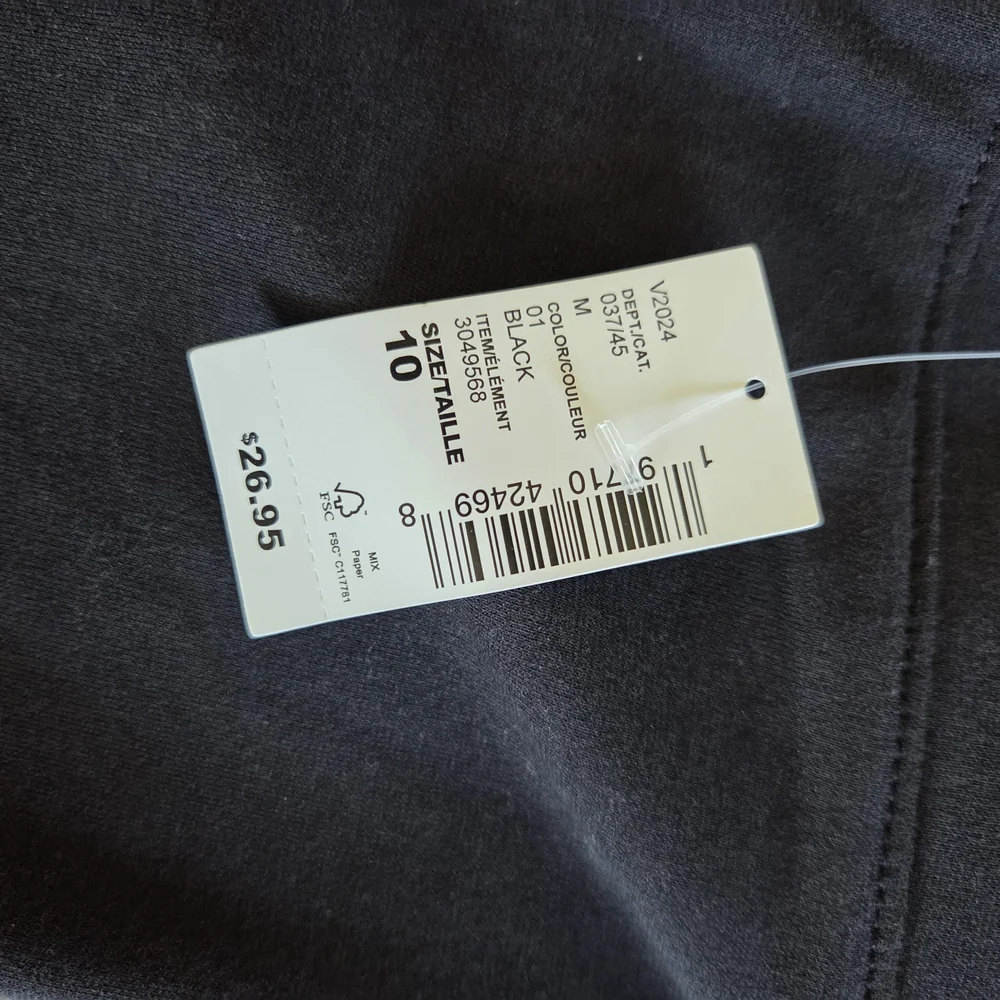 Black Flare Leggings Split Front Nwt